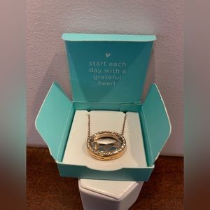 Origami Owl Rose Gold Prism Oval Living Locket with Swarovski Crystals, nwt